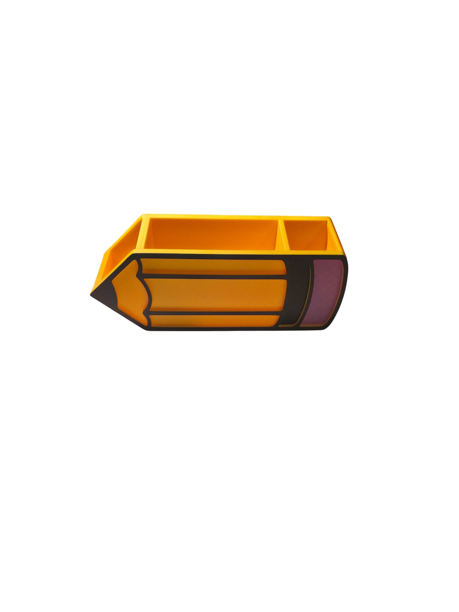 3D Printed Pencil Shaped Pen & Brush Holder Desk Organizer – Fun School Office
