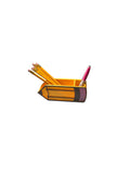 3D Printed Pencil Shaped Pen & Brush Holder Desk Organizer – Fun School Office