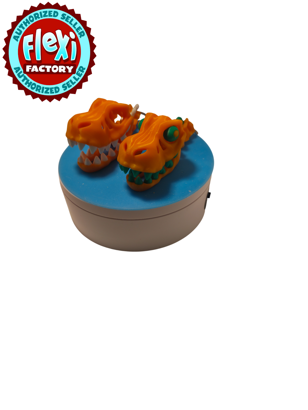 3D Printed T-Rex Skeleton Skull Head Keychain Dinosaur Fossil Charm