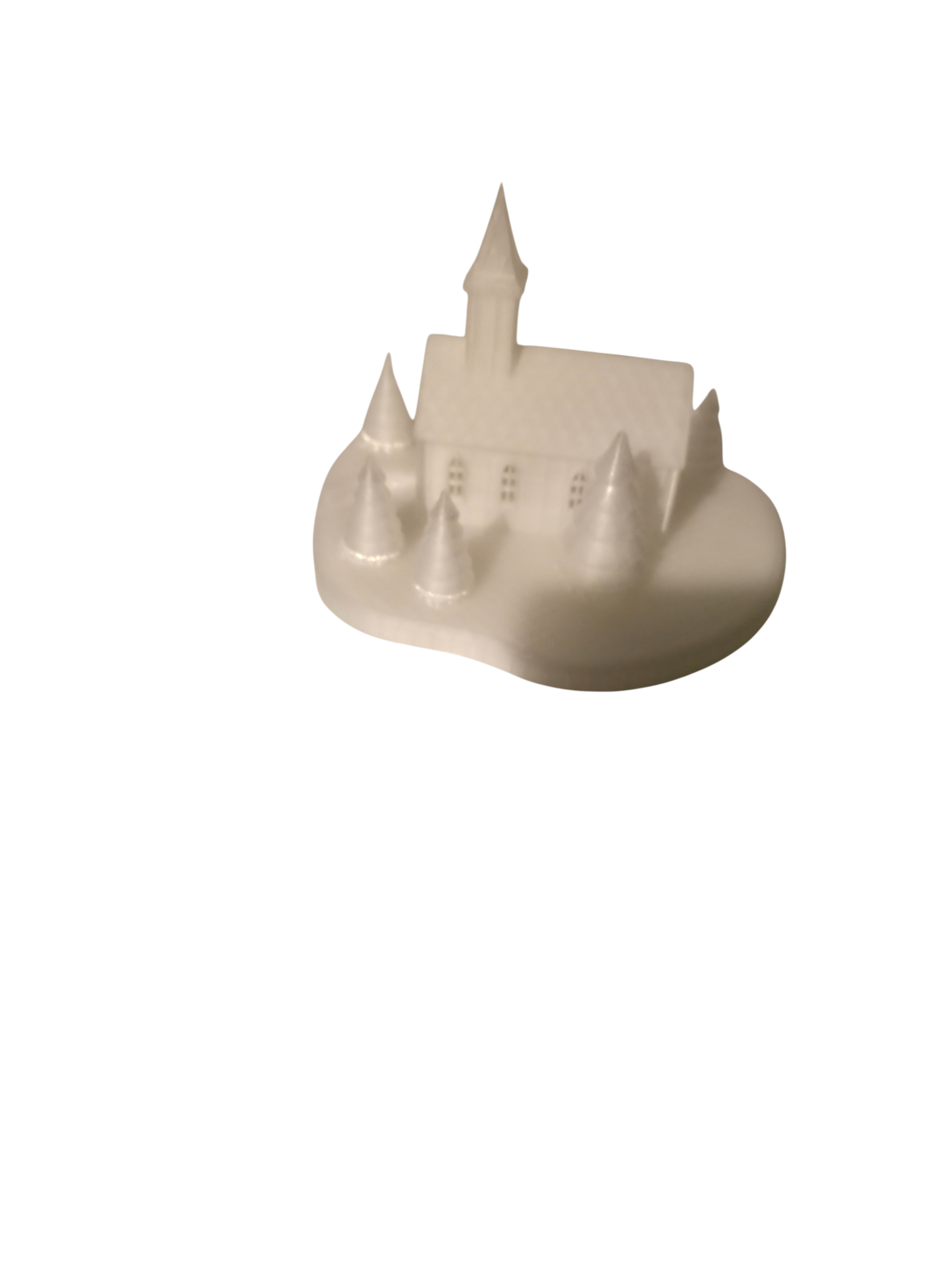 LED Christmas Church Scene – Snow Covered, Warm Glow Light