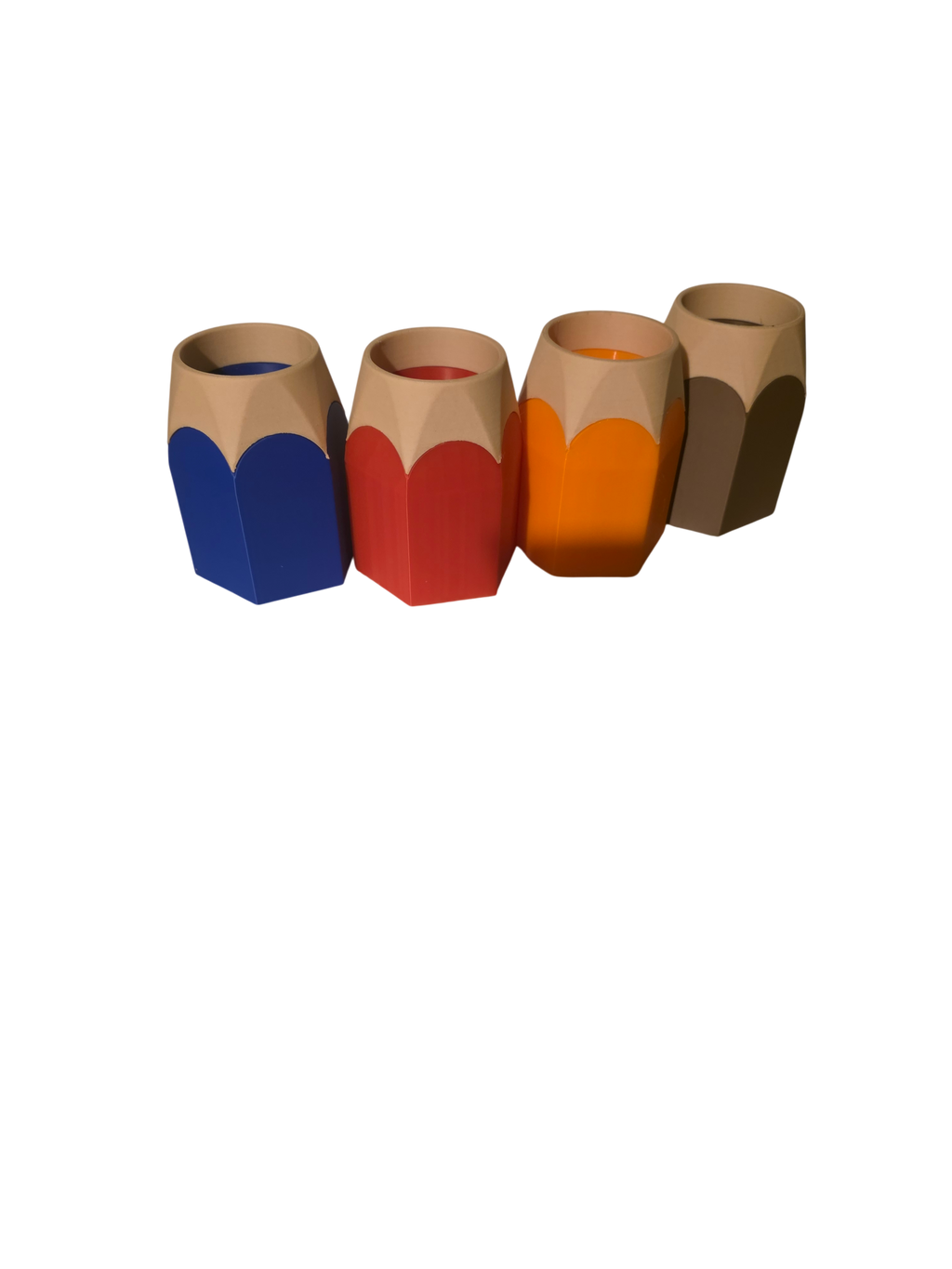 Colourful Pencil-Shaped Pen Holder V2 | 3D Printed Desk Organizer