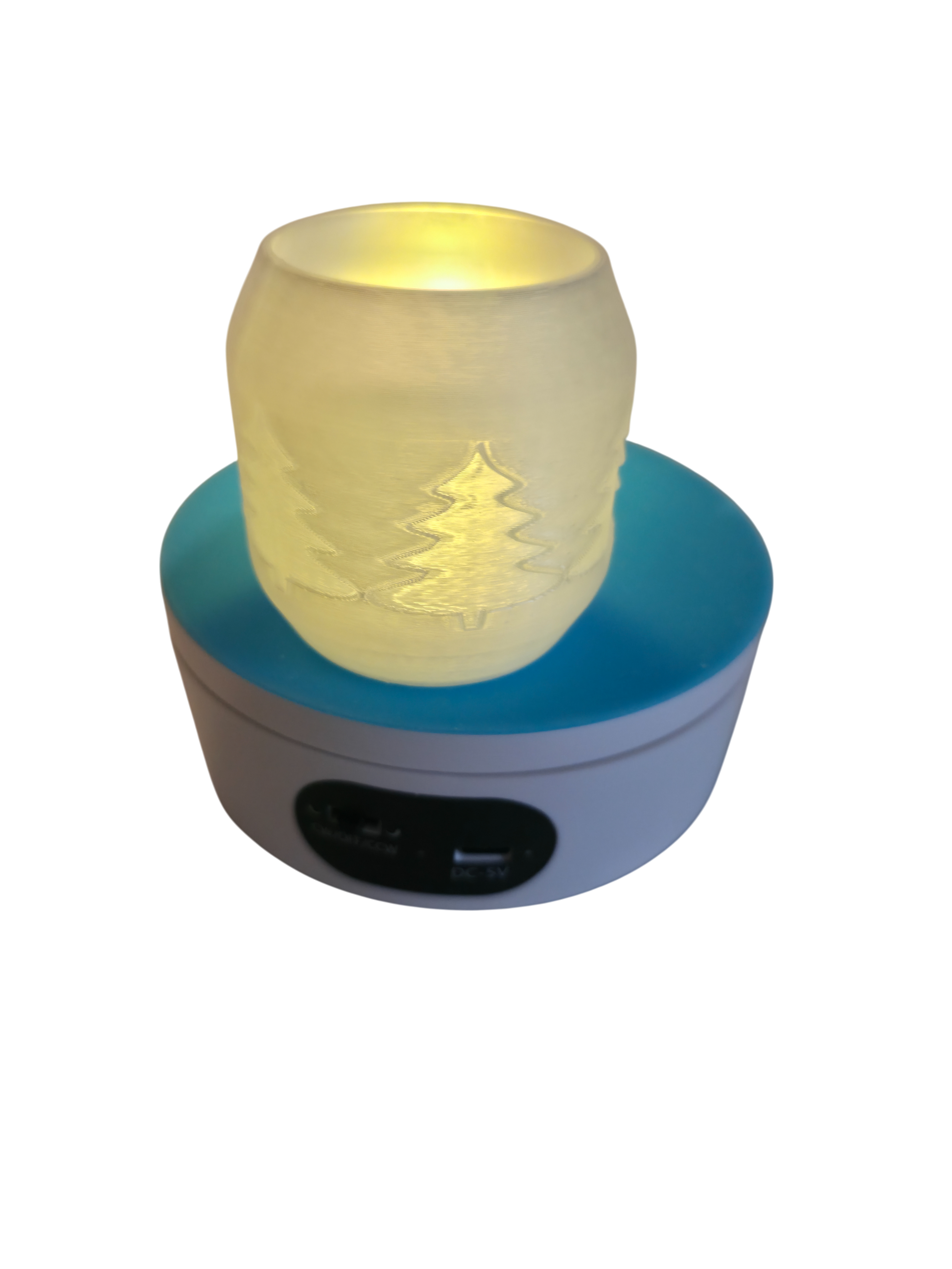 3D Printed Christmas Tea Light Tumblers - Set of 3